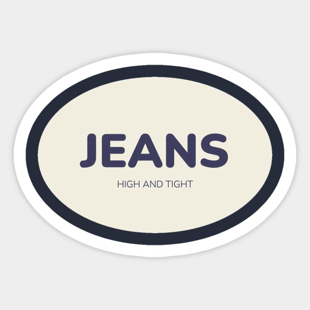 Blue Jeans Sticker by TexasToons